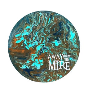 Away from the Mire Billy Strings Painted Vinyl Record Wall Art | BMFS Song Lyrics Album Decor | Bluegrass Jam Band Music Lover Gift