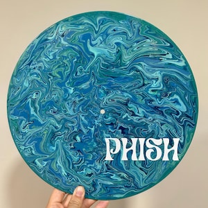 Arte del álbum Phish / Decoración de pared con discos de vinilo pintados y reutilizados / Regalo de Phish Phan