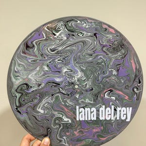 Lana Del Rey Fan Art | Repurposed Painted Vinyl Record Album Wall Decor | Lana Del Rey Ultraviolence Gift