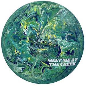 Painted Vinyl Record Wall Art | Billy Strings Meet Me at the Creek Decor BMFS