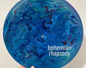 Queen Bohemian Rhapsody Painted Vinyl Record Art