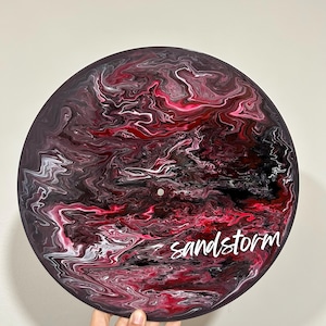 USC gamecocks sandstorm fan art | Repurposed Painted Vinyl Record Album Wall Decor | South Carolina dorm