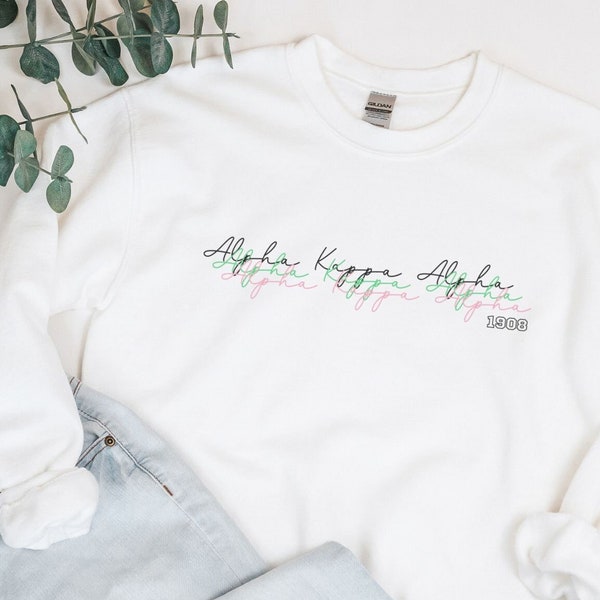 Alpha Kappa Alpha Sorority Sister Crewneck Sweatshirt | Pinky's Up | AKA Gift | Pretty Girls Sorority Sweater | Sorority Gift | Fierce