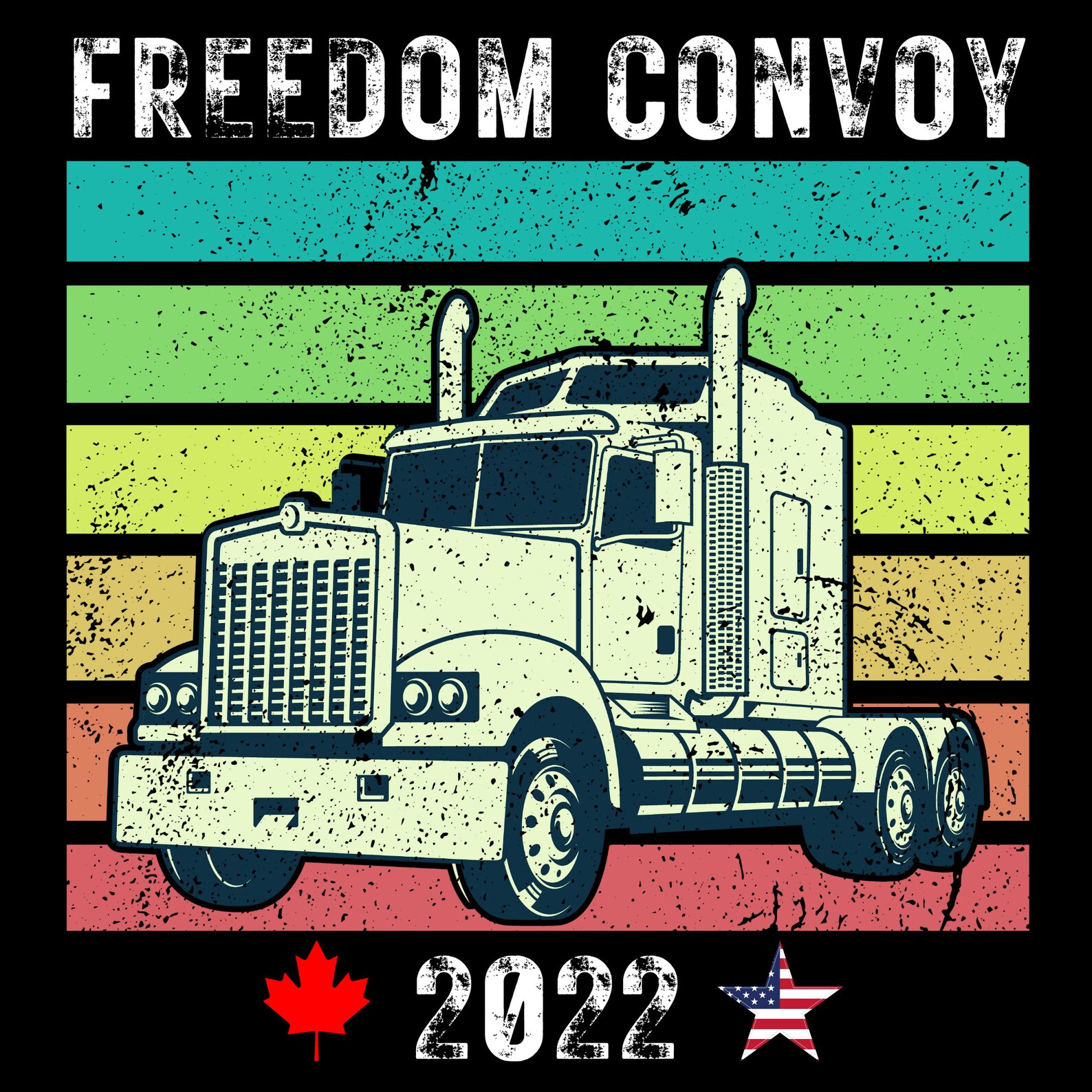 Freedom Convoy to Ottawa 2022 Canada Freedom Truckers Convoy Etsy