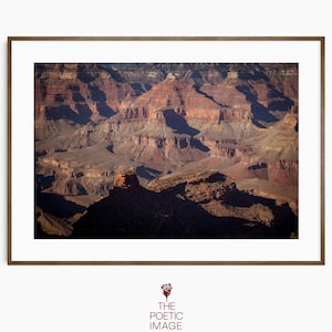 Grand Canyon Abstract Wall Art, Coconino Sandstone, Redwall Limestone, Southwestern Decor, Arizona Landscape, Downloadable Print