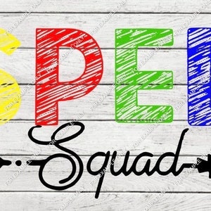 Sped Squad SVG, Sped Squad PNG,Special Education, Instant Download, Sped Team SVG