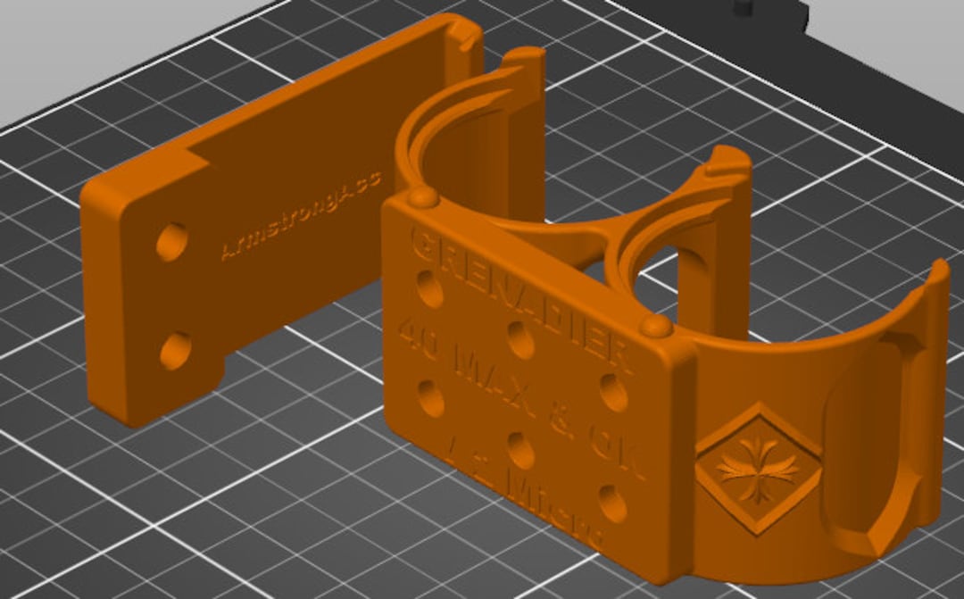 Short 40MM Grenade Shell Holder Counter Top Protected. Airsoft Nerf ...