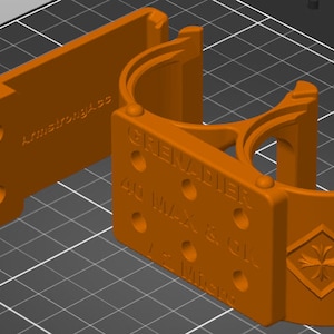 Soporte para granada corta de 40 mm en la parte superior del mostrador protegido. Airsoft Nerf Gas Verde