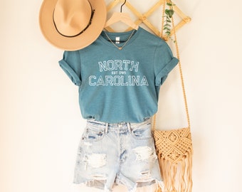 North Carolina Shirt Home State Shirt Love Home Shirt Graphic Tee Funny Shirt State Shirt