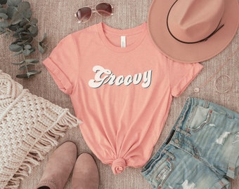 Retro Stay Groovy Shirt, Hippie Shirt, Womens Shirt, Retro Shirt, Vintage Shirt, Graphic Shirts, Retro Clothing, Boho Shirt, Retro Hippie