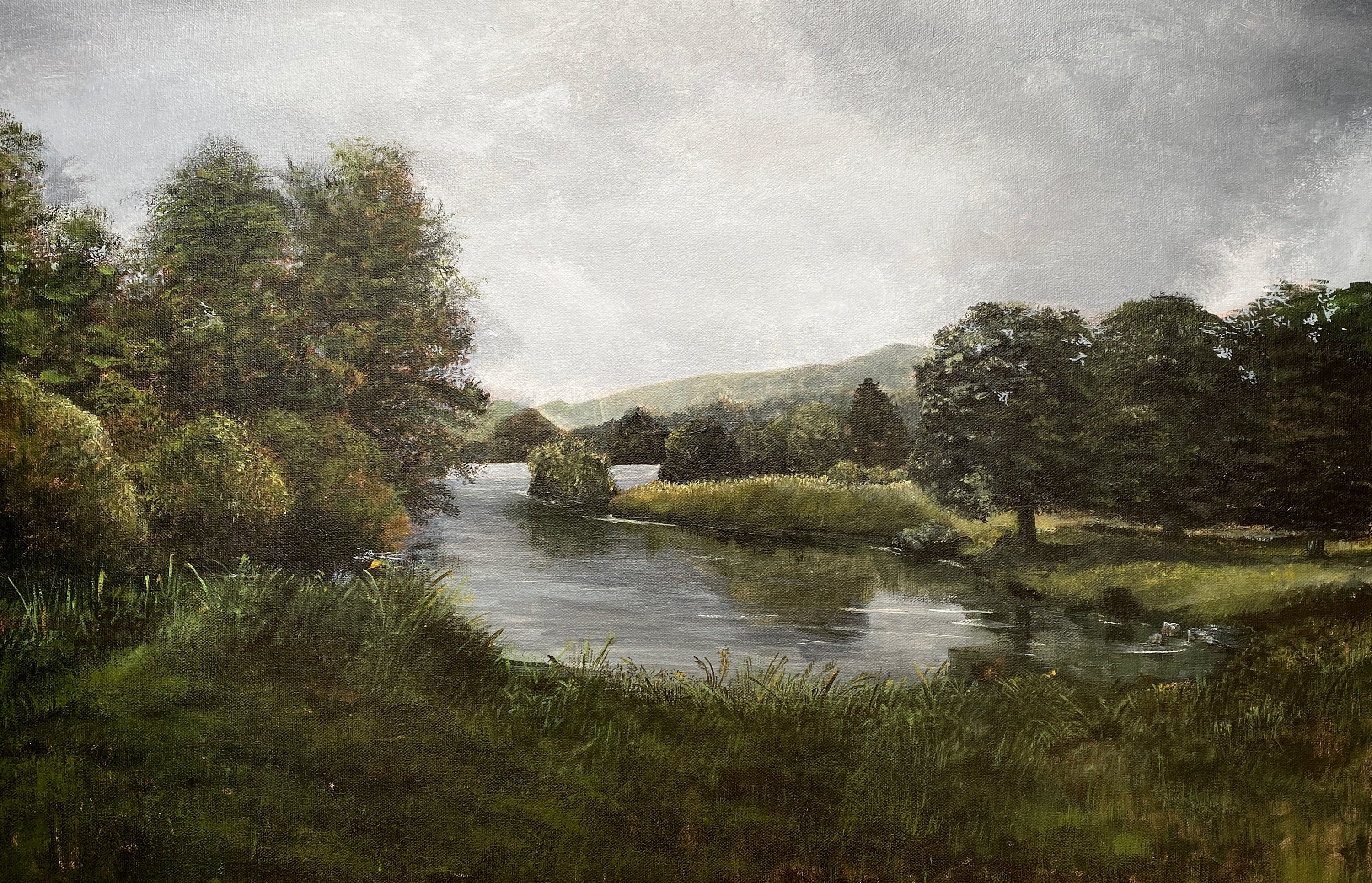 Lake District Original Landscape Canvas Acrylic Painting Etsy UK