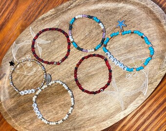 Beaded Bracelets, Choice of Color