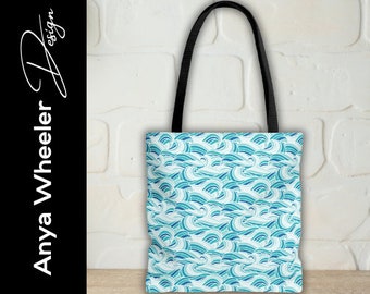 Waves Tote Bag