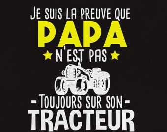 Papa Tracteur Bébé Agriculteur Agriculture Humour