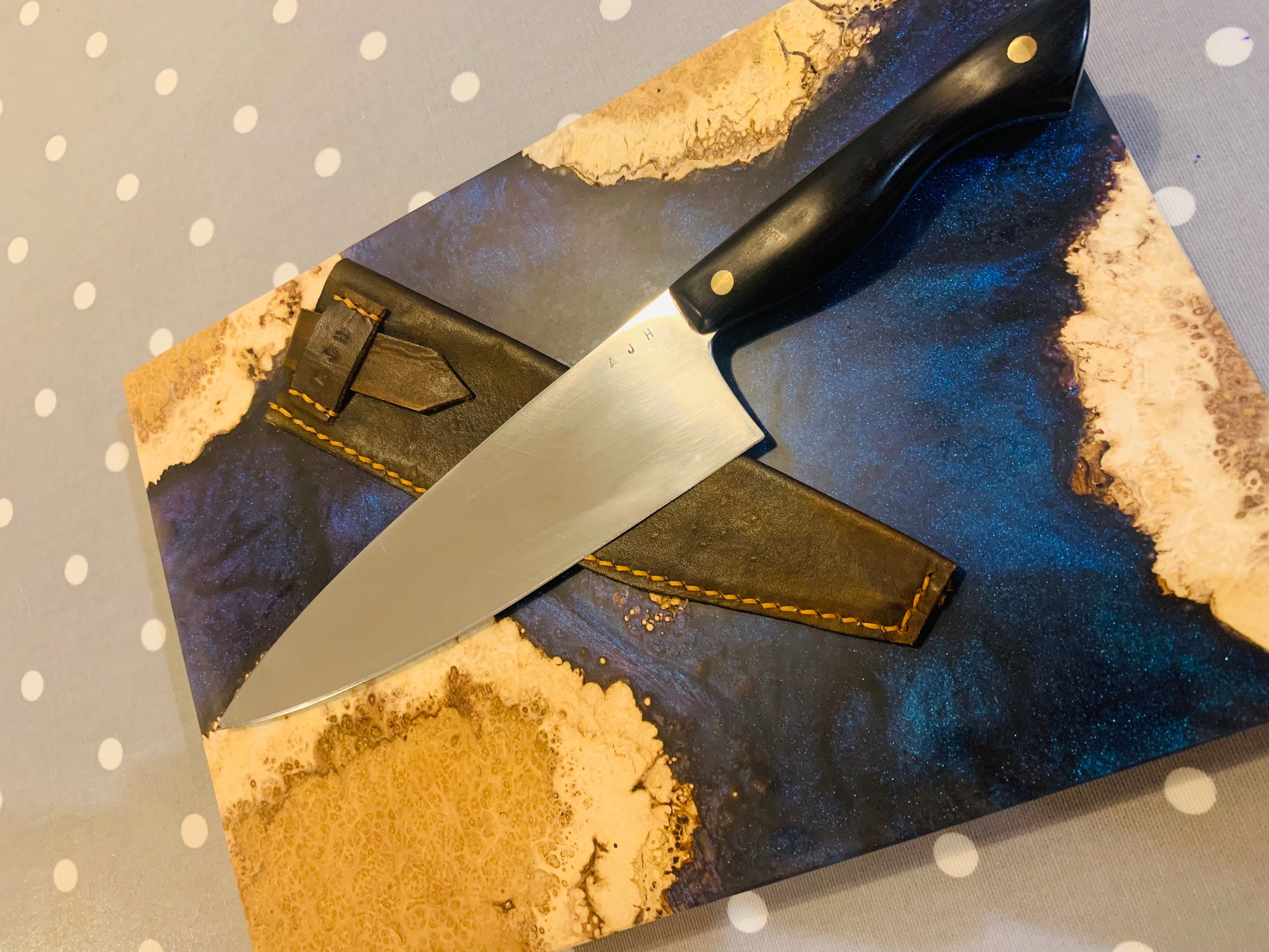Astercook 15pc Kitchen Knife Set (Lasered Damascus Pattern)