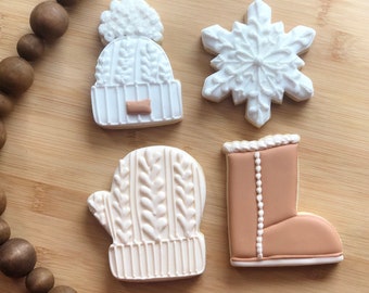 Winter Themed Sugar Cookies