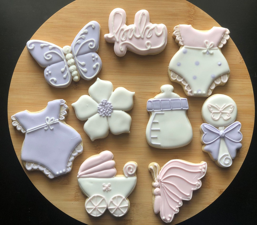 Butterfly Baby Shower Sugar Cookies Etsy