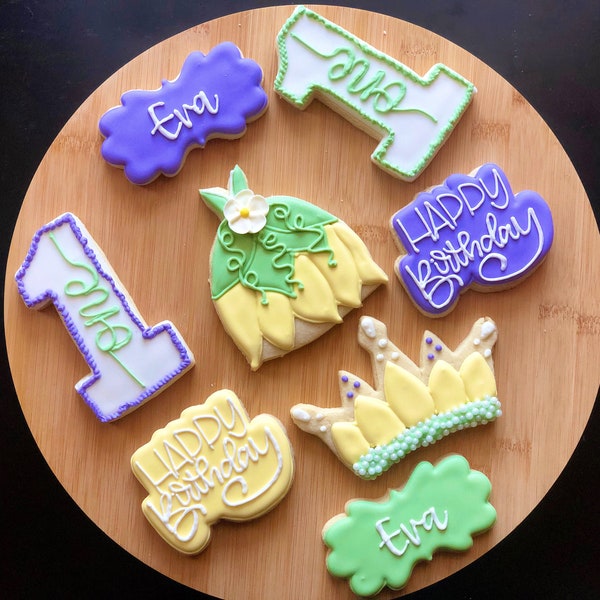 Princess Tiana Themed Cookies