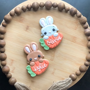 Easter Bunny Personalized Sugar Cookies image 1