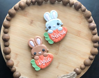 Easter Bunny Personalized Sugar Cookies