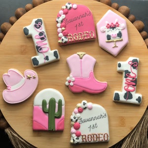 My First Rodeo Birthday Sugar Cookies