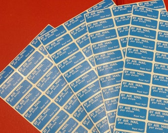 Luftpost Air Mail Etiketten 144 360 720 Aufkleber Gleichen Tag Versand Luftpost Air Mail Etiketten 144 360 720 Aufkleber Gleichen Tag Versand