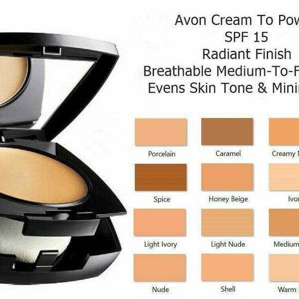 Avon True Colour Flawless Cream to Powder Foundation- various shades