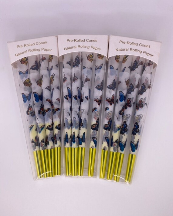 Butterfly Pre Rolled Cones 8 Pack Rolling Cones Buy 2 Get 1 Etsy