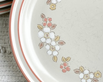 昭和レトロ 新品未使用 KARINA JAPAN STONEWARE 5枚セット Vintage, Karina Stoneware Japan, Daisydale Pattern, Set of 2