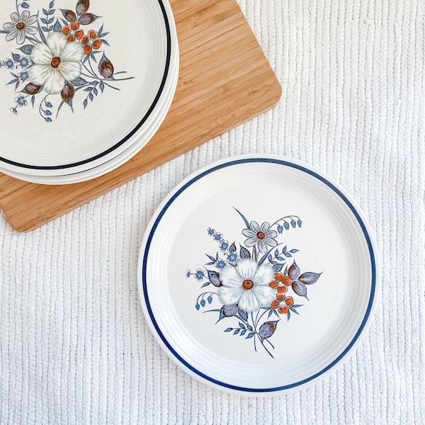 DINNER PLATE Town and Country Blue Ridge Floral Stoneware