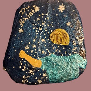 painted natural stone, grave goods, mourning stone, mourning saying on stone, funeral goods, mourning, endless love, gravestone, grave decoration
