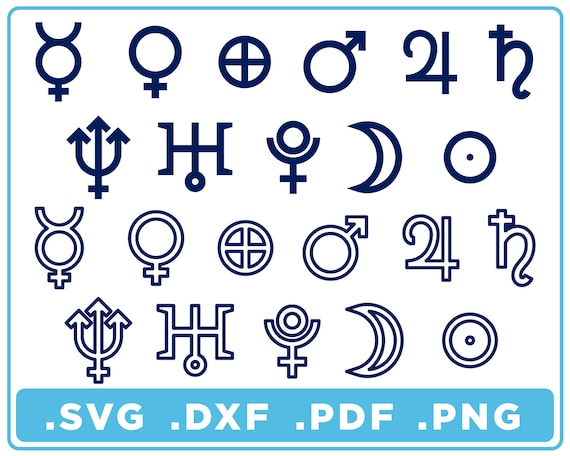 Solar System Planet Symbols