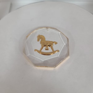 Beautiful hand made rocking horse ornamnet 44.5mm in diameter