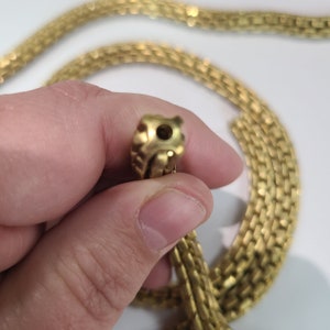 1.07 meters of raw Tube Box Chain 69090