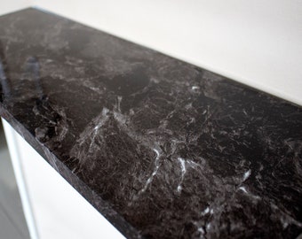 Black Marble Imitation Shelf, Custom Shelf, Nursery Shelf, Mounted Shelf, Book Shelf, Kitchen Shelf, Bedroom Shelf, Floating Shelf