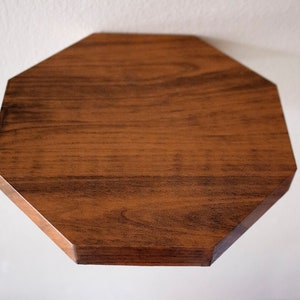 Walnut Imitation Geometric Shelf, Wooden Floating Shelf, Octagonal Shelf, Hexagonal Shelf, Plant Shelf, Kitchen Shelf, Nursery Shelf