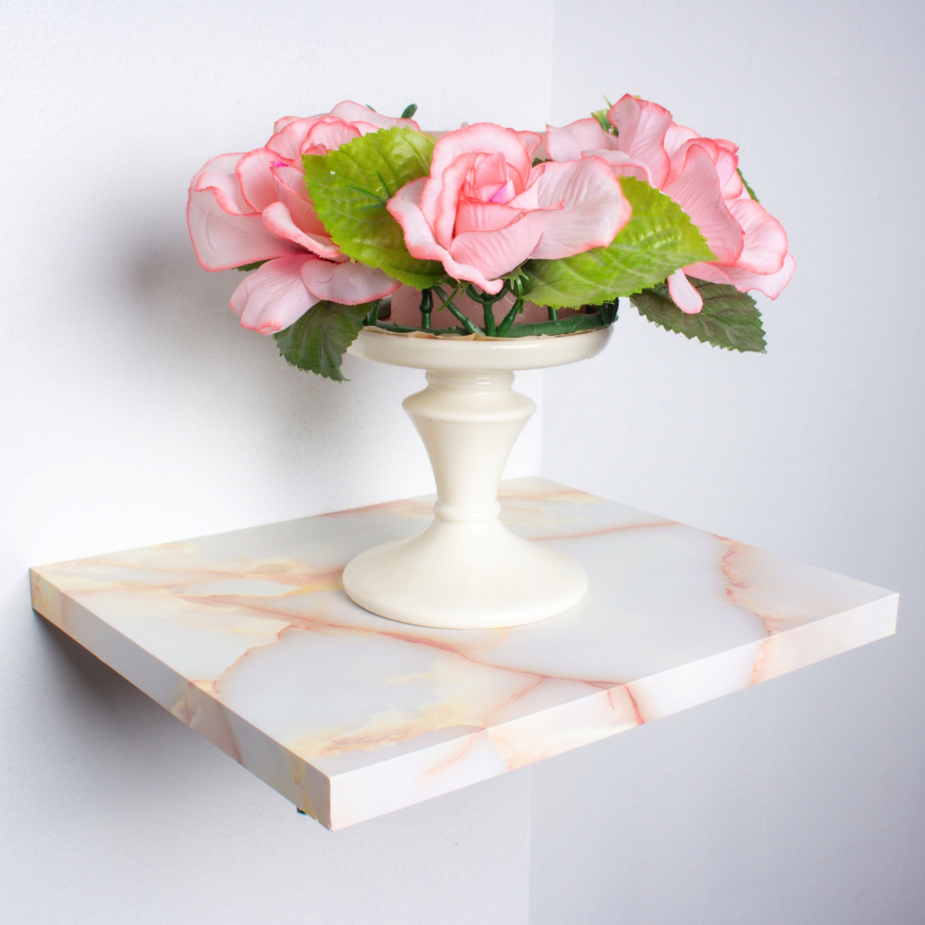 Modern Marble Imitation Floating Shelf Nursery Shelf Custom Etsy