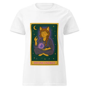 Camiseta básica feminina softstyle Tarot Energia Divina - Empoderamento Espiritual