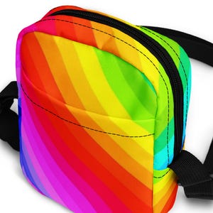 Rainbow Riot - Bold LGBTQ+ Pride Utility crossbody bag