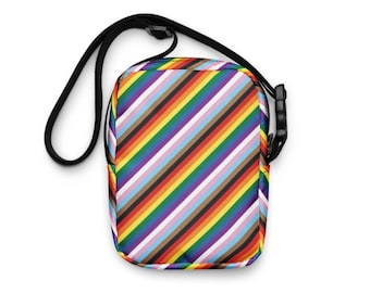Bolso bandolera utilitario Progress Pride con la bandera LGBTQ+ Everyday Boldness
