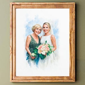 wedding portrait from photo, watercolor house painting, pet painting, wedding portrait, house print, custom watercolor, painting from photo