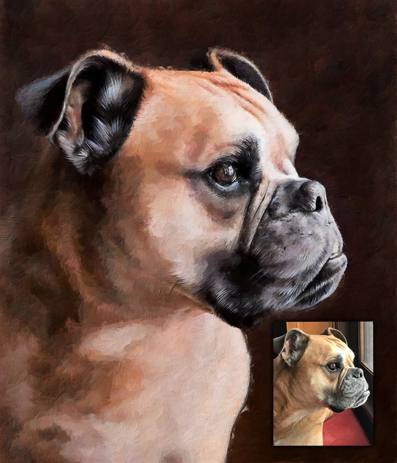 custom oil painting portrait From Photo on canvas wedding portrait family portrait for couple birthday engagement portrait pet memorial image 3