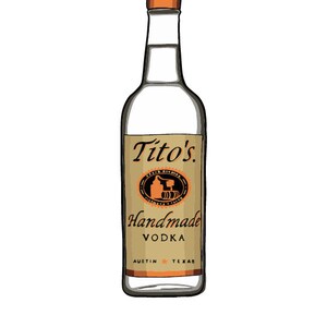 Disegno digitale Vodka Alc bottiglia, svg ai pdf