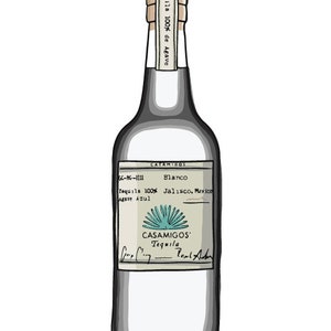 digital drawing Casamigos tequila bottle digital drawing svg pdf ai