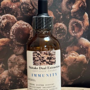 Shiitake Mushroom Dual Extraction 2oz Tincture