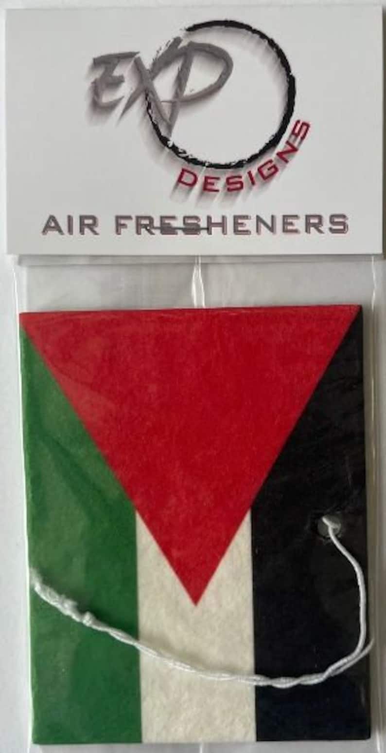 Palestine Flag Car Air Freshener Etsy