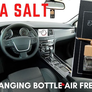 Deodorante per auto con diffusore sospeso e oli essenziali - Salvia e sale marino