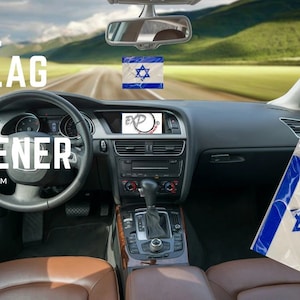 Ambientador para carros com bandeira de Israel