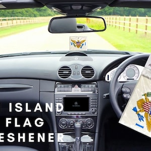 Virgin Island Flag Freshener - Fashion Car Air Freshener (3 units per pack)