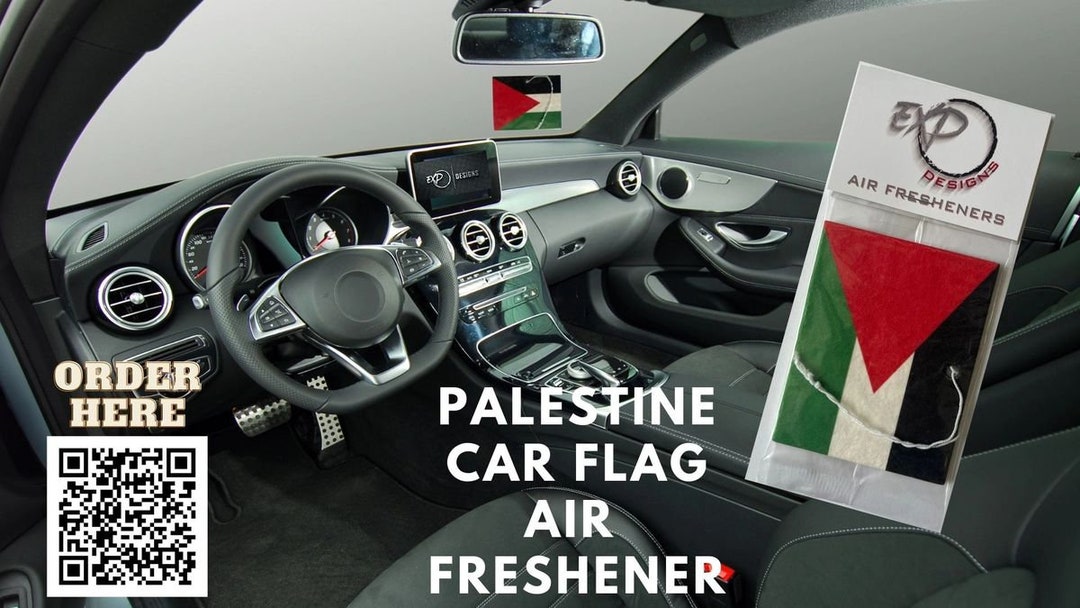 Palestine Flag Car Air Freshener Etsy
